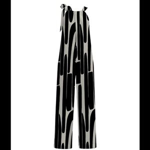 Stylish Black and White Jumpsuit